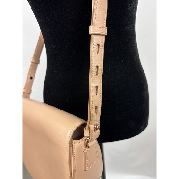 Alexander Wang Lia Leather Crossbody Shoulder Bag Peach Tan Nude Studded Bottom - Picture 16 of 16